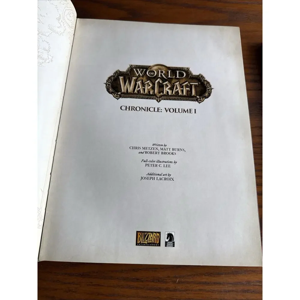 World of Warcraft Chronicle Vol 1 & Vol 2 Hardcover Blizzard Lore Books 2016-17